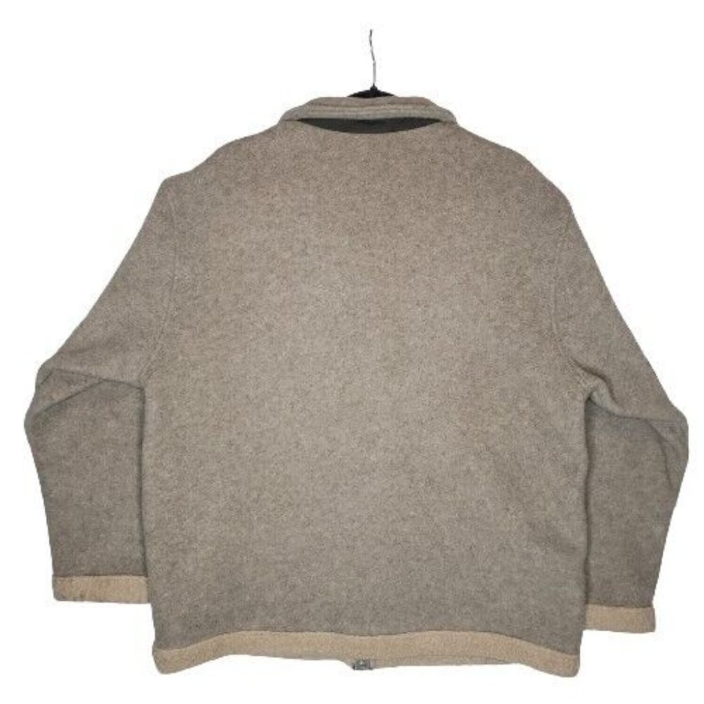 Vintage L.L Bean Women’s Brown Free Port Maine Sherpa Fleece Jacket Size XL - Picture 3 of 4